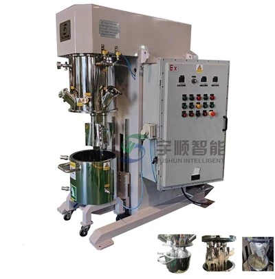 Batidora vertical biplanar de alta viscosidad 2 - 10l de pasta de litio